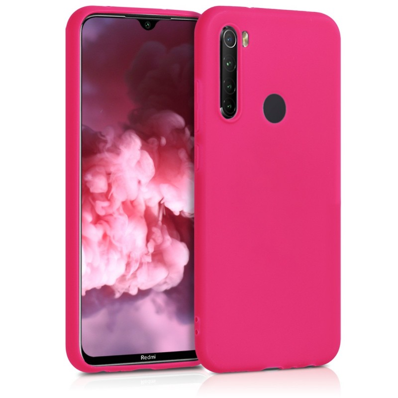 Oem Θήκη Σιλικόνης Matt 1,2 mm Για Xiaomi Redmi Note 8 / Note 8 2021 Φούξια