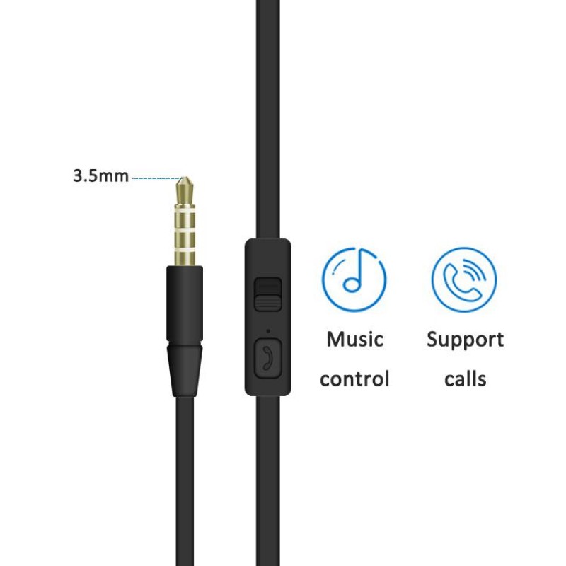 Oba Handsfree Ακουστικά 3,5mm Jack P40 Μαύρο