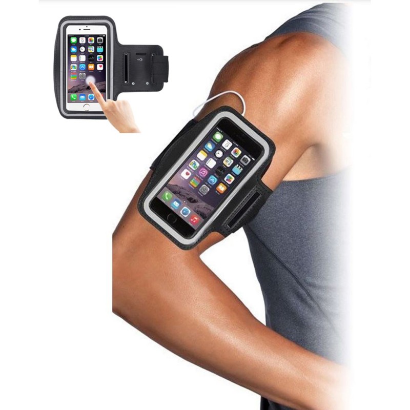 OEM Θήκη μπράτσου Armband Sprots Για Smartphones Μέχρι 6'' Μαύρη