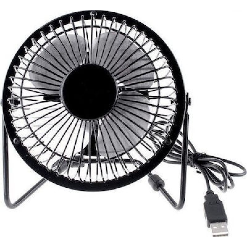 OEM Μεταλλικοί Ανεμιστηράκι 601A Με USB Mini Fan Trendy (145*80*149mm) Μαύρο 