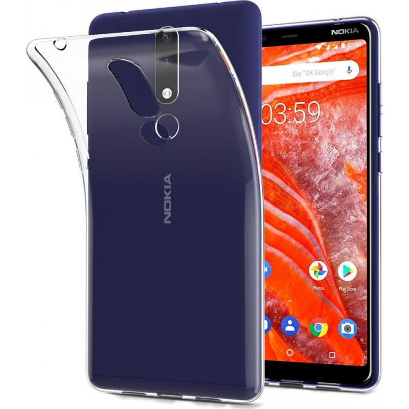 Oem Θήκη Σιλικόνης Για Nokia 3.1 PLUS 2018  Διάφανο