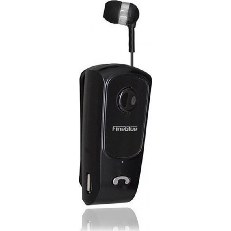 Fineblue Bluetooth Wireless Headset με Δόνηση & Καλώδιο Fineblue F920 Black