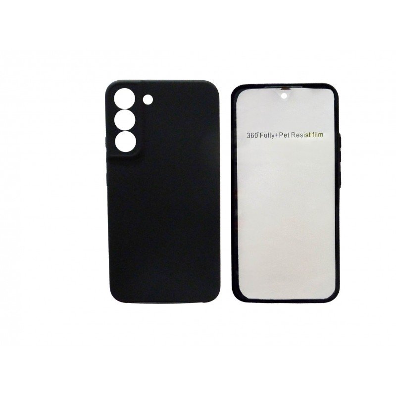 Oem Θήκη 360° Full Cover Σιλικόνης Για Samsung Galaxy S23 5G Μαύρο