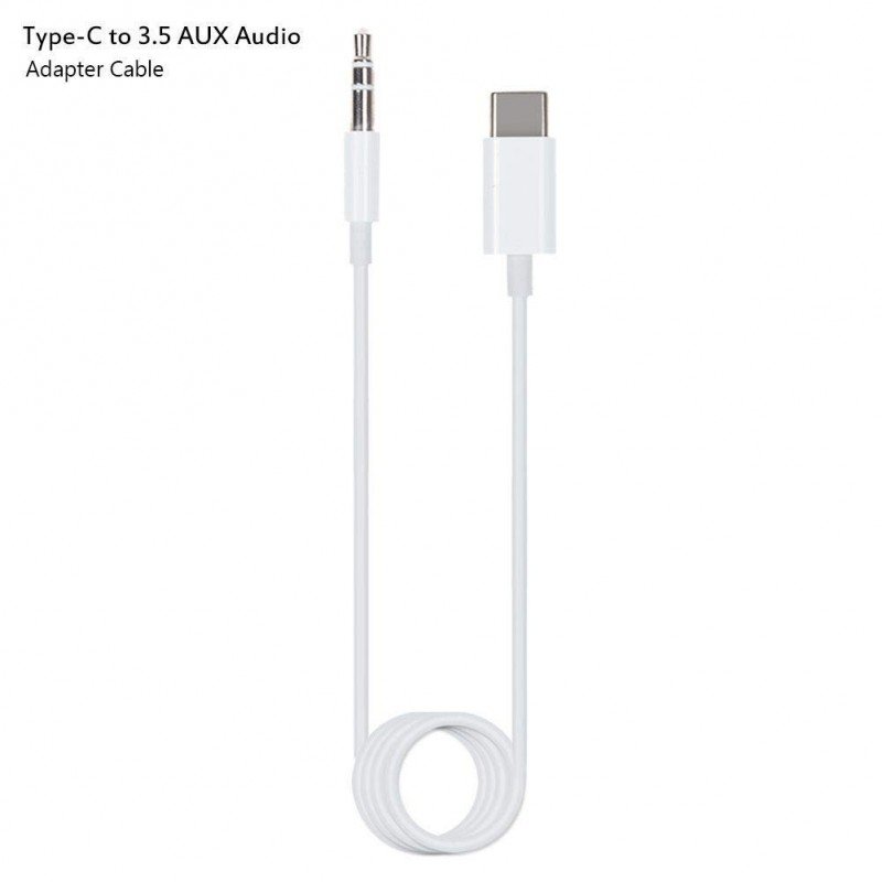 Regular USB 2.0 Cable USB-C male - 3.5mm male Λευκό 1m (T100300172A)