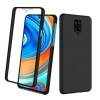 Oem Θήκη 360° Full Cover Σιλικόνης Για Xiaomi Redmi Note 9 Pro / Redmi Note 9s / Note 9 Pro Max  Μαύρο