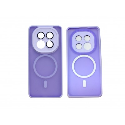 Oem Θήκη Back Cover Electro Magsafe Ημιδιαφανή Για Xiaomi Redmi Note 14 Pro Plus 5G Λιλά