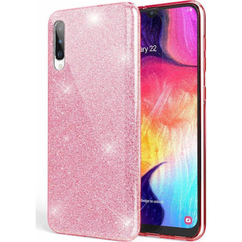 Oem Glitter Case Shining Cover Χρυσόσκονη ΓΙΑ Huawei P Smart Pro / Honor Y9S Ροζ