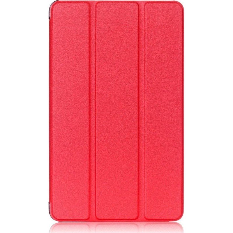 Trifold Θήκη Βιβλίο με Σιλικόνη Flip Cover Για Huawei MatePad T10 / T10S 9.7"  Κόκκινο