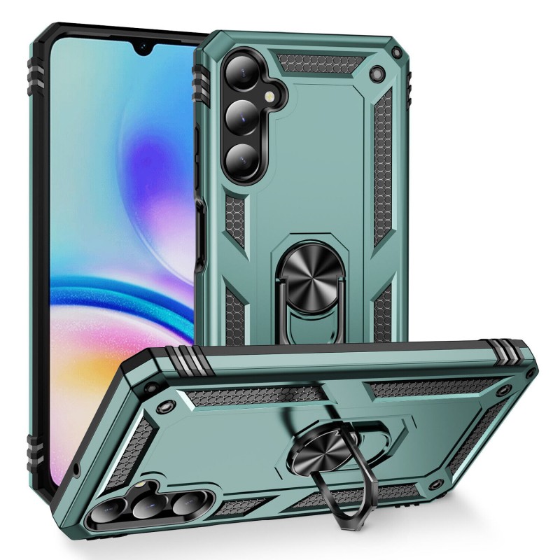Oem Θήκη Armor Με Ring Stand TPU Case Για Xiaomi Redmi Note 13 Pro 4G Πράσινο