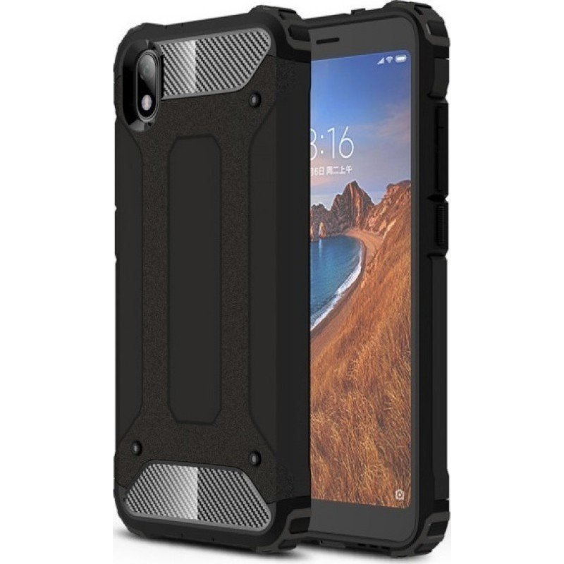 Forcell Θήκη Armor Back Cover Για Xiaomi Redmi 9A / 9AT / 9i  Μαύρο