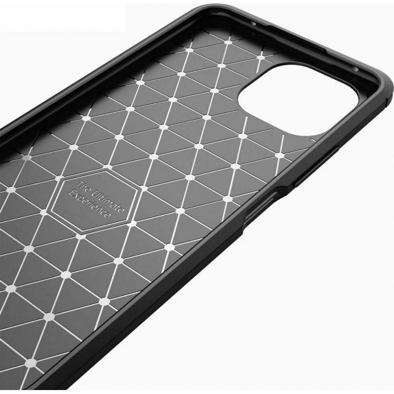 Oem Θήκη Σιλικόνης Carbon Για Apple iPhone 14 Pro 6.1" Μαύρο