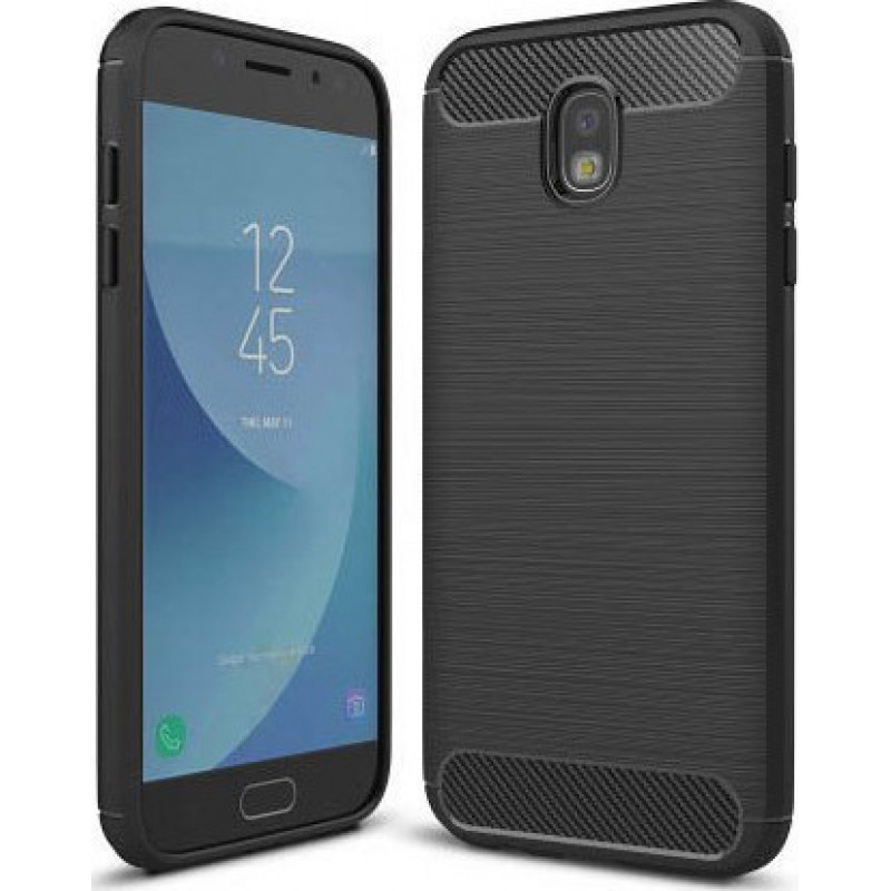 Θήκη Σιλικόνης Carbon Για  Samsung Galaxy J5 2017 Μαύρο