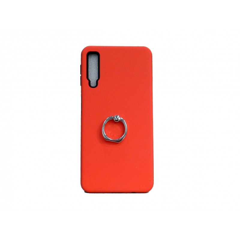 OEM Hard Back Cover Ring Stand Case Σκληρή Θήκη με Δαχτυλίδι Στήριξης Για Samsung Galaxy A7 2018  Πορτοκαλί