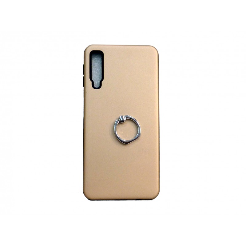 OEM Hard Back Cover Ring Stand Case Σκληρή Θήκη με Δαχτυλίδι Στήριξης Για Samsung Galaxy A70  Χρυσό