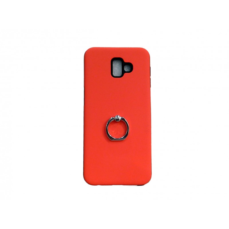 OEM Hard Back Cover Ring Stand Case Σκληρή Θήκη με Δαχτυλίδι Στήριξης Για Samsung Galaxy J6 2018  Πορτοκαλί