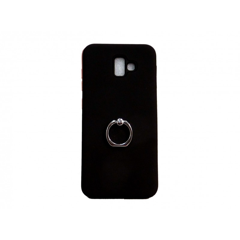 OEM Hard Back Cover Ring Stand Case Σκληρή Θήκη με Δαχτυλίδι Στήριξης Για Samsung Galaxy J6 2018  Μαύρο