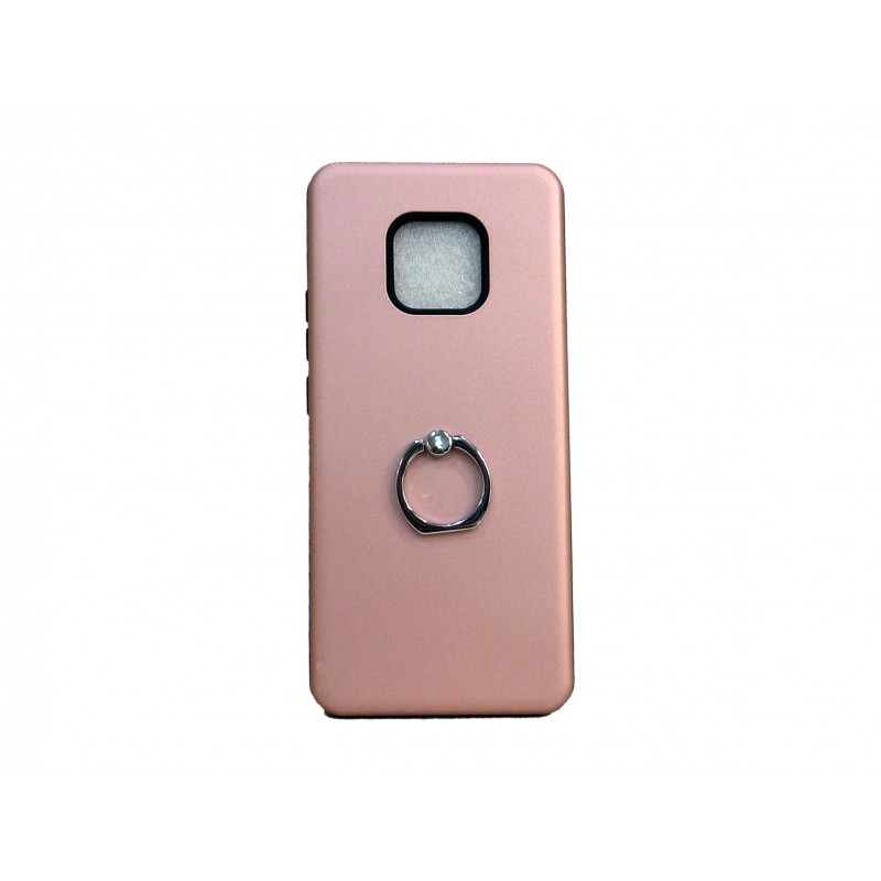 OEM Hard Back Cover Ring Stand Case Σκληρή Θήκη με Δαχτυλίδι Στήριξης Για Huawei Mate 20 Pro Ροζ - Χρυσό