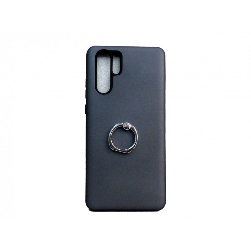 OEM Hard Back Cover Ring Stand Case Σκληρή Θήκη με Δαχτυλίδι Στήριξης Για Huawei P30  Γκρι