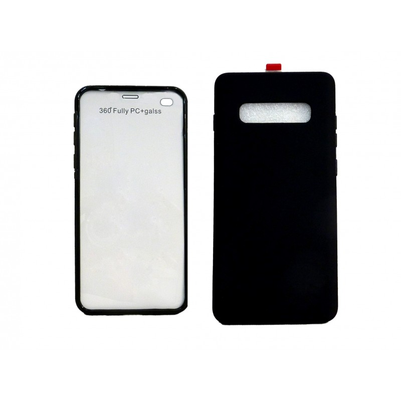 OEM Θήκη Σιλικόνης Full Cover Για Samsung Galaxy S10 Plus  Μαύρο