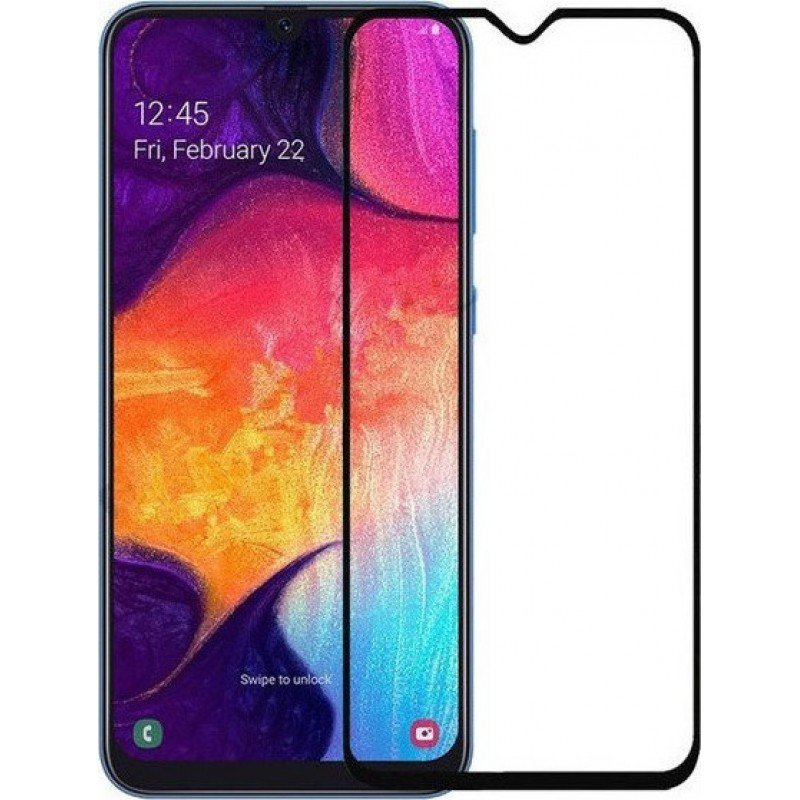 Oem Full Face Tempered glass Για Samsung Galaxy Note 10 Lite / A71 / A71 5G / S10 Lite Dual Μαύρο