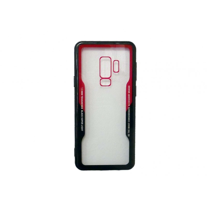 Θήκη Toughened Glass Super Light Cover Για Samsung Galaxy S9  Κόκκινο