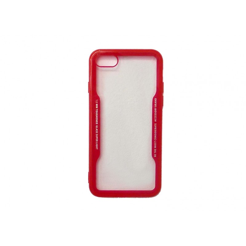 Θήκη Toughened Glass Super Light Cover Για Apple iPhone 6 / 6s  Κόκκινο