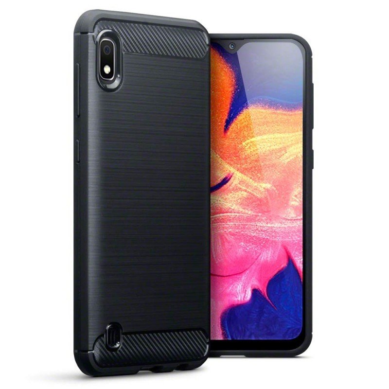 Oem Θήκη Σιλικόνης Carbon Για Samsung Galaxy A10  Μαύρο