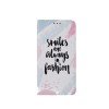  Oem Θήκη Βιβλίο Smart Magnet Trendy  Smiles Για Samsung Galaxy S10E  Ροζ