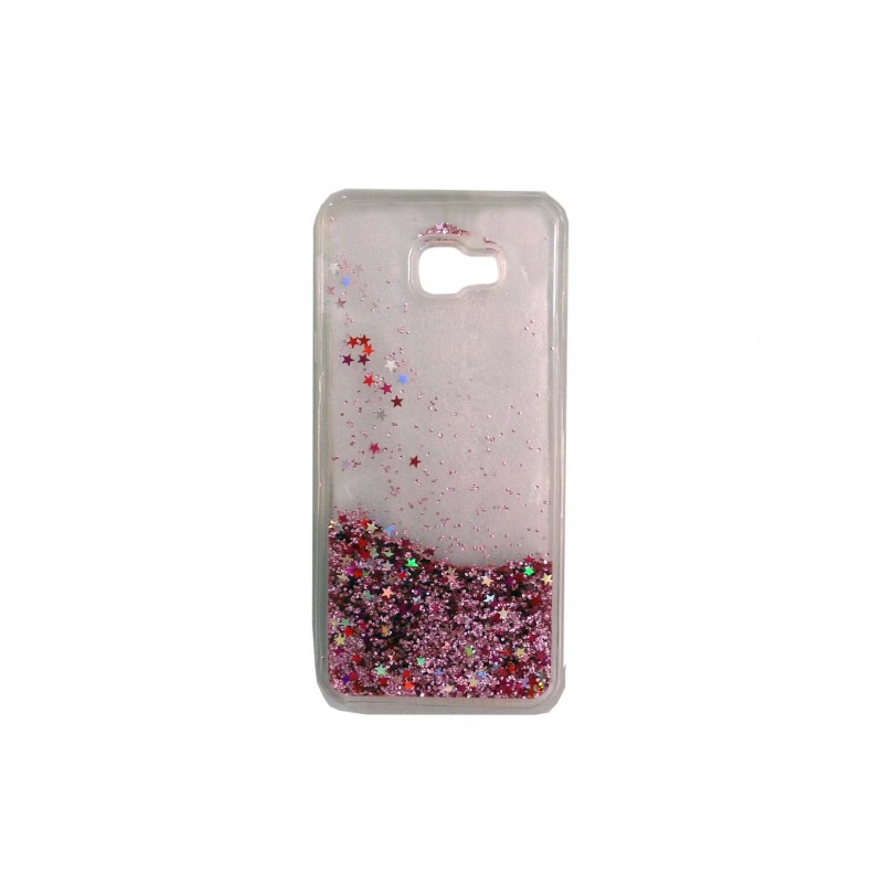 Oem Θήκη TPU Με Υγρό Glitter Για   Samsung Galaxy J4 Plus 2018  Φούξια