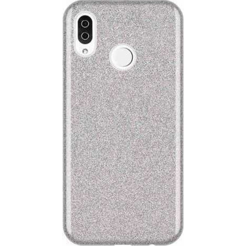 Oem Θήκη Shining Χρυσόσκονη Για Xiaomi Redmi 7 Ασημί