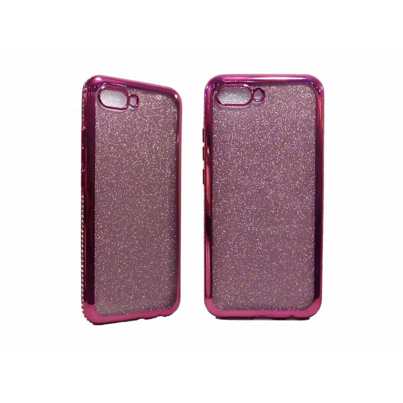  Oem Back Cover Σιλικόνης Με Σχέδιο  Με Glitter και περιμετρικά Strass Για   Σχέδια