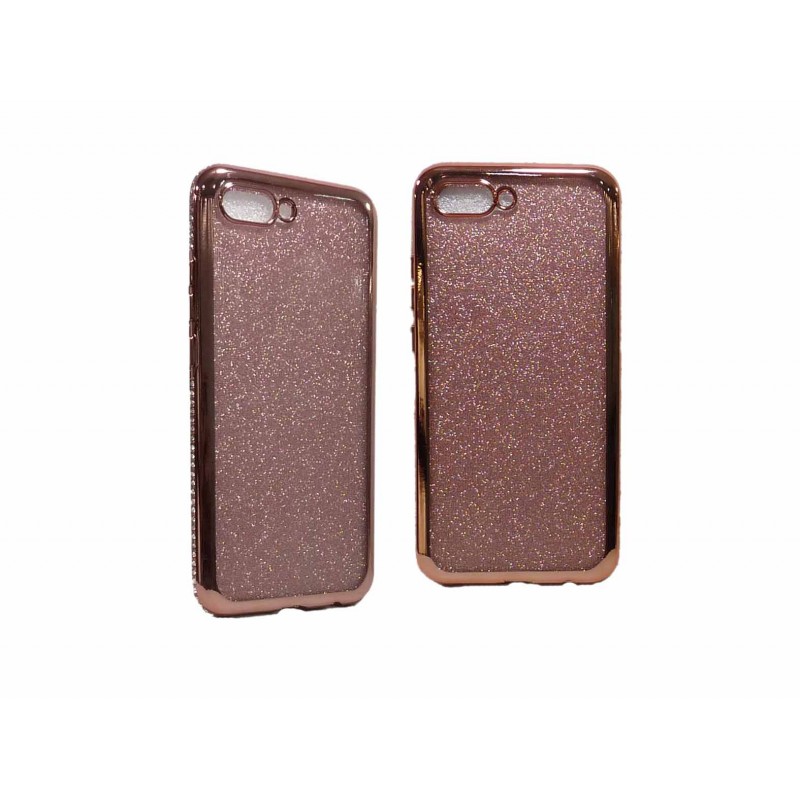  Oem Back Cover Σιλικόνης Με Σχέδιο  Με Glitter και περιμετρικά Strass Για   Σχέδια