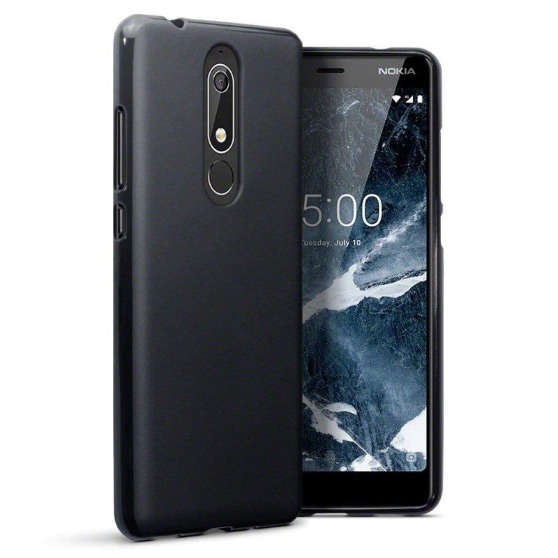 Oem Θήκη Σιλικόνης Matt 1,2 mm Για Nokia 5.1 2018  Μαύρο