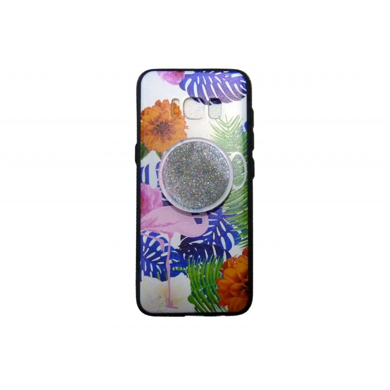  Oem Back Cover Σιλικόνης Με Σχέδιο  Με Pop Mobile Stand Για Samsung Galaxy S9  Σχέδια