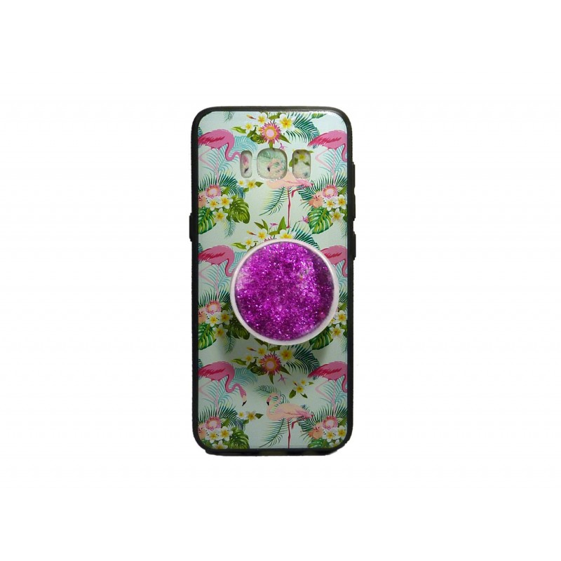  Oem Back Cover Σιλικόνης Με Σχέδιο  Με Pop Mobile Stand Για Samsung Galaxy S9  Σχέδια