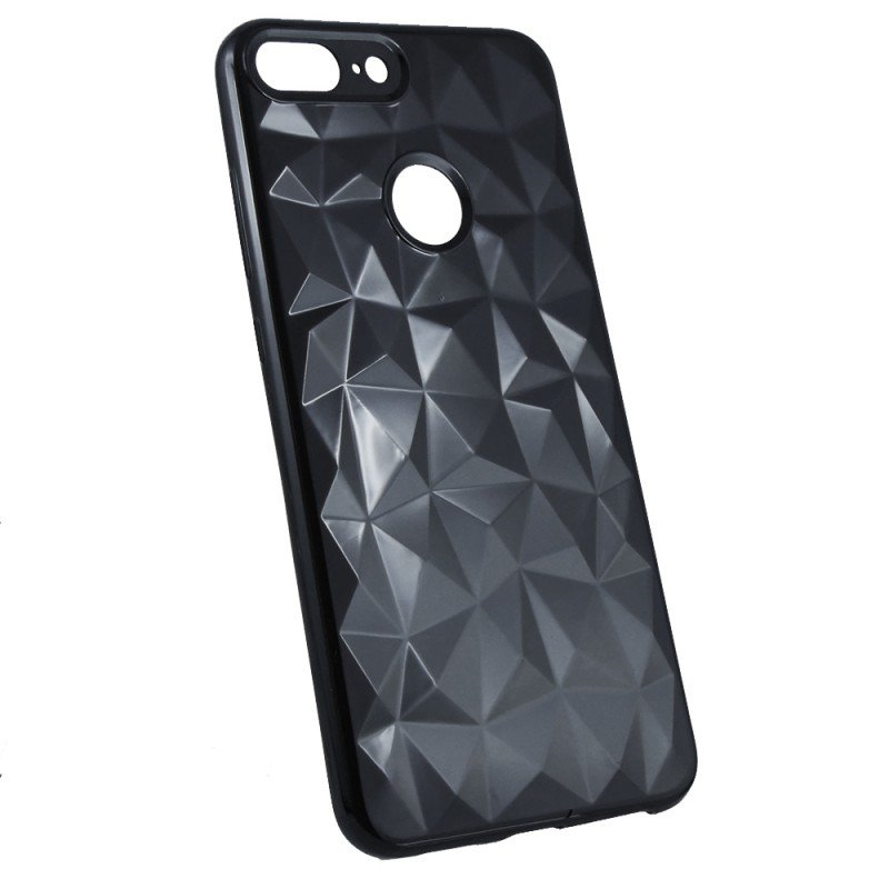 Forcell Air Prism 3D Pattern Θήκη Σιλικόνης Για Huawei P Smart  Μαύρο