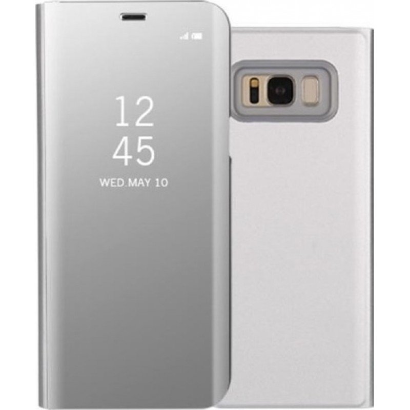 Θήκη Clear View Cover Για Samsung Galaxy S8  Ασημί