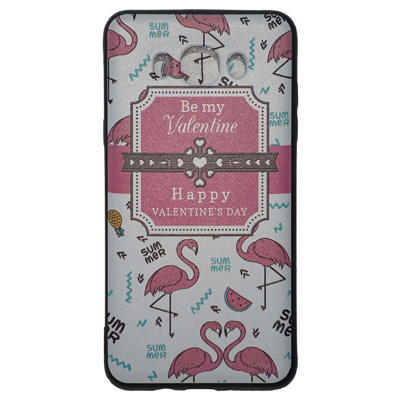 OEM Θήκη Σιλικόνης Σχέδια Flamingo - Valentine Για Huawei Ascend P8 Lite  Σχέδια