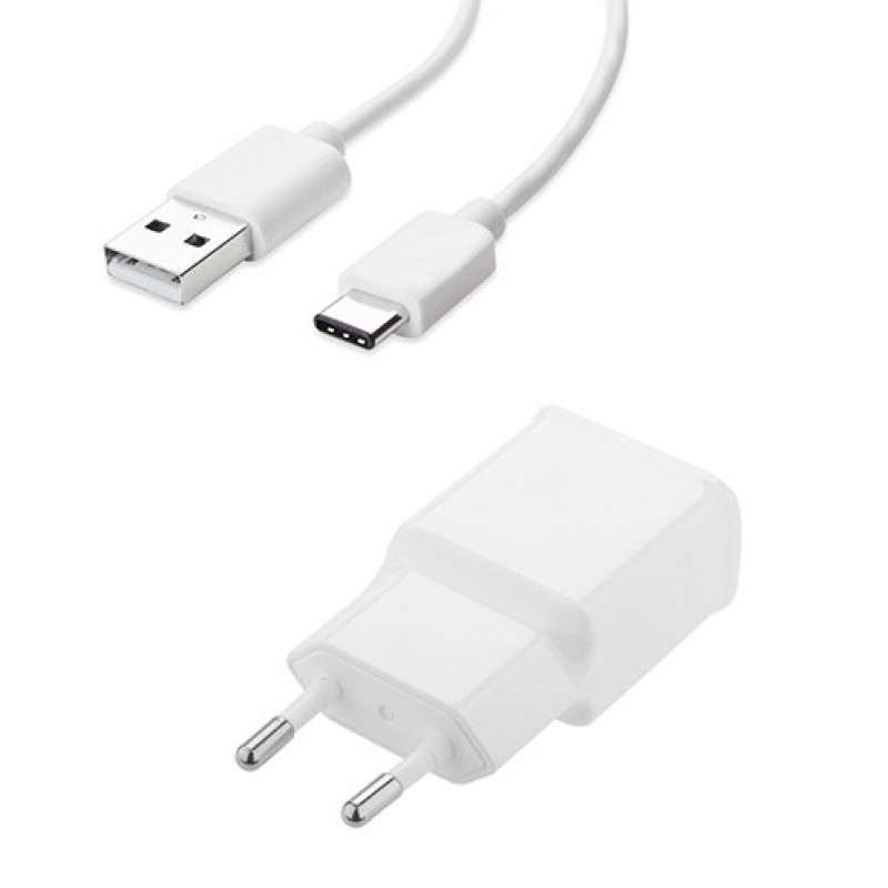 Micro USB Cable & Wall Adapter Άσπρος