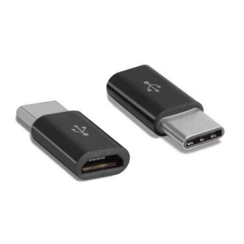 OEM Αντάπτορας μετατροπέας Micro USB to Type-C Μαύρο