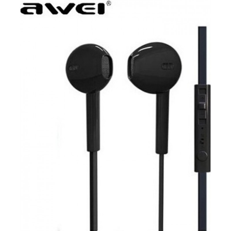 Handsfree Ακουστικά Awei ES-15Hi Μαύρο