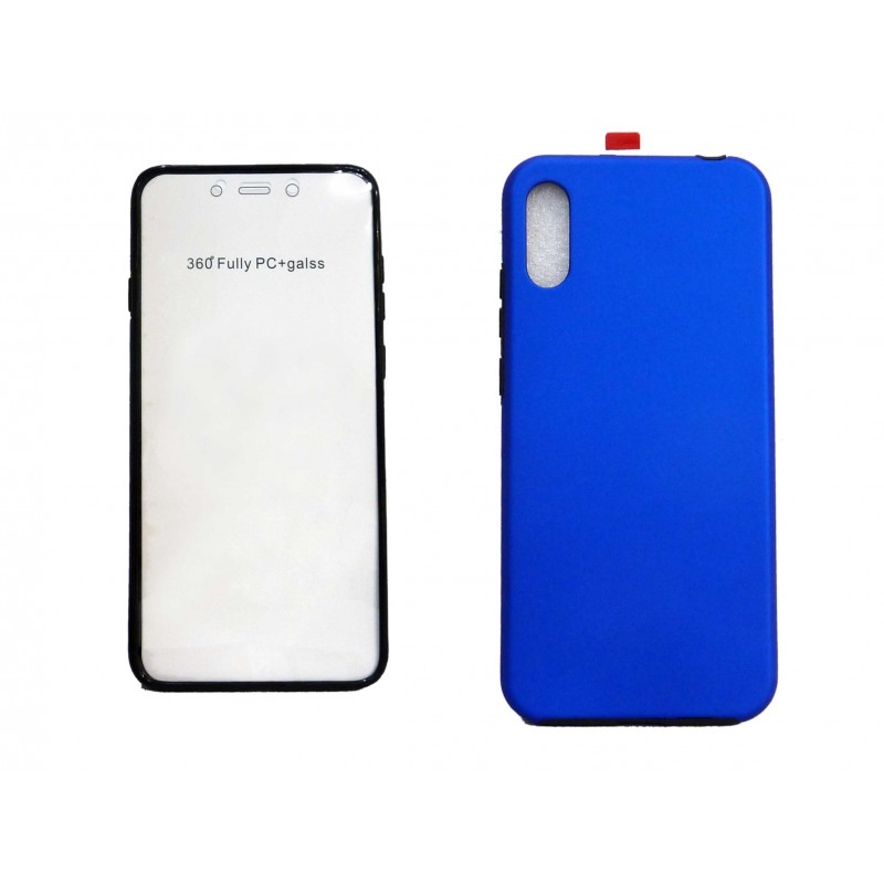 OEM Θήκη Σιλικόνης Full Cover Για Huawei Y6 2019  Μπλε