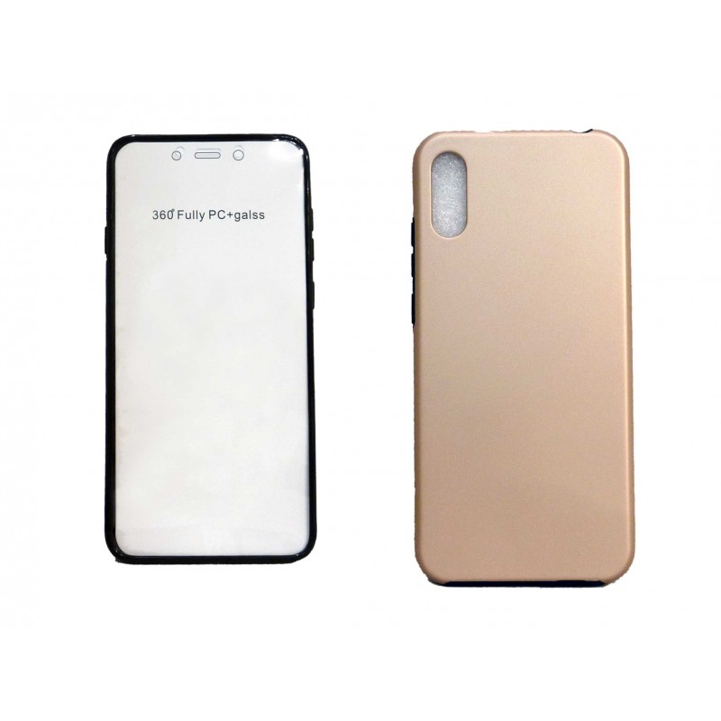 OEM Θήκη Σιλικόνης Full Cover Για Huawei Y6 2019  Χρυσό