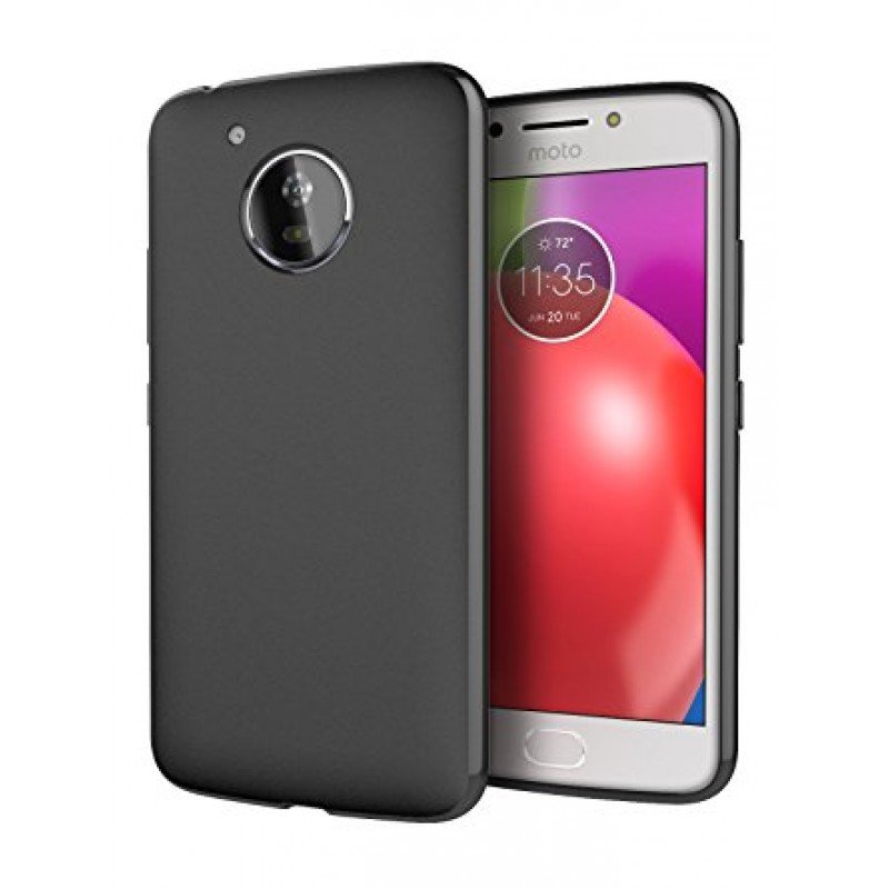 Oem Θήκη Σιλικόνης Matt 1,2 mm  Για Motorola Moto E4  Μαύρο