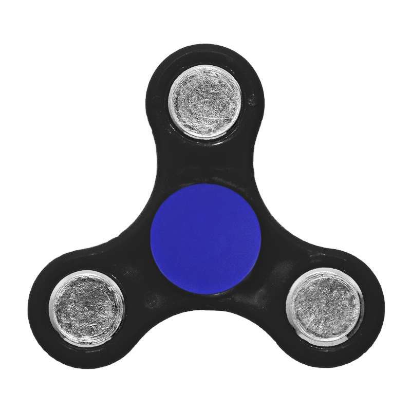 Oem  Fidget Spinner Anti Stress Αγχολυτικό Πλαστικό Παιχνίδι Ανακούφισης Στρες 1 minute Μπλέ Μαύρο