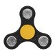 Oem Fidget Spinner Anti Stress Αγχολυτικό Πλαστικό Παιχνίδι Ανακούφισης Στρες 1 minute Μαύρο Κιτρινό