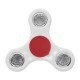 Oem Fidget Spinner Anti Stress Αγχολυτικό Πλαστικό Παιχνίδι Ανακούφισης Στρες 1 minute 'Ασπρο Κόκκινο