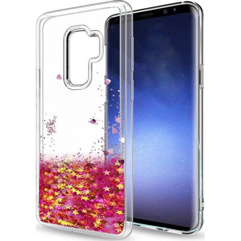 Oem Θήκη TPU Με Υγρό Glitter Για    Samsung Galaxy S9 Plus  Σχέδια