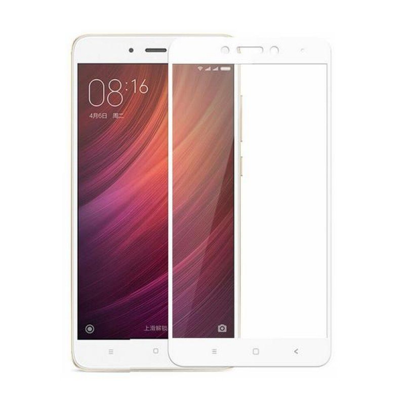 Oem Full Face Tempered glass Box Για    Xiaomi Note 6 Pro Άσπρο