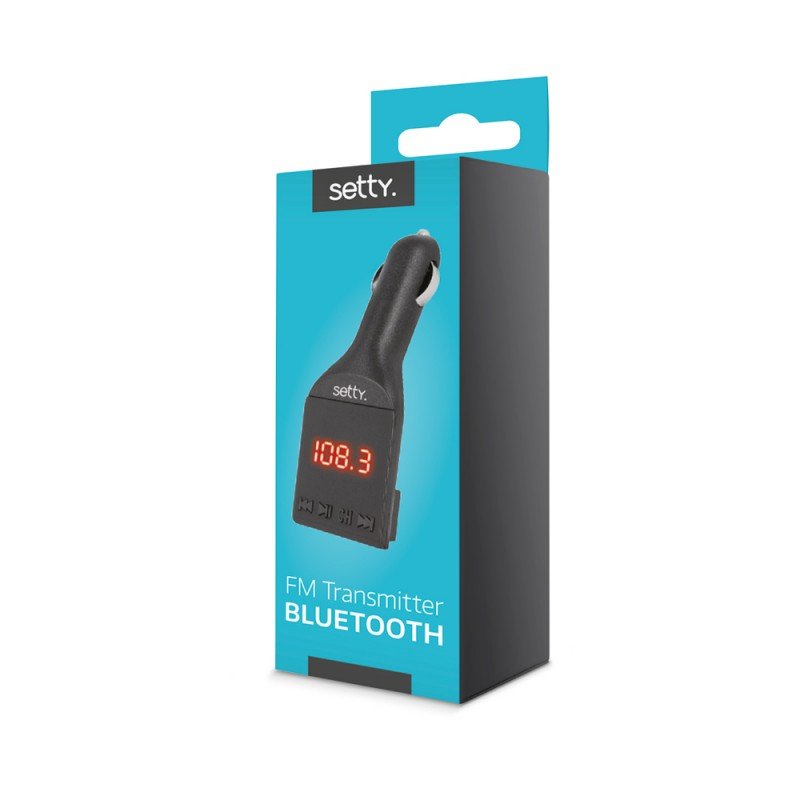 Setty FM bluetooth transmitter Μαύρο